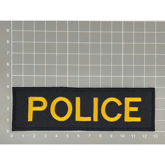 #ac30 Police Badge Security Patch USA Patch Application Iron-On Carnival Costume Size 12.7 x 3.9 cm