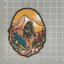 as10★Wandern Aufnäher Berge Natur Hiking Outdoor Wald Bügelbild Patch 6,4 x 8 cm-4