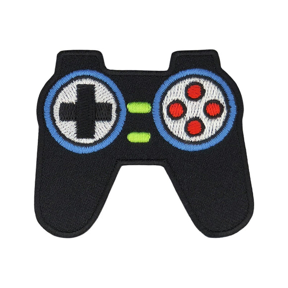 an63★Gestickter Controller Aufnäher zum aufbügeln Bügelbild Patch 6,6 x 5,6 cm