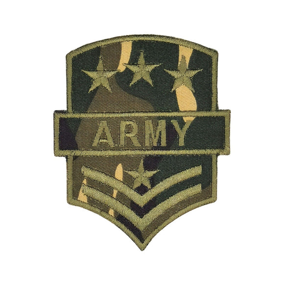 ag26★Army Stern Tarnfarbe Aufnäher aufbügeln Bügelbild Flicken Patch 6,4 x 7,8cm