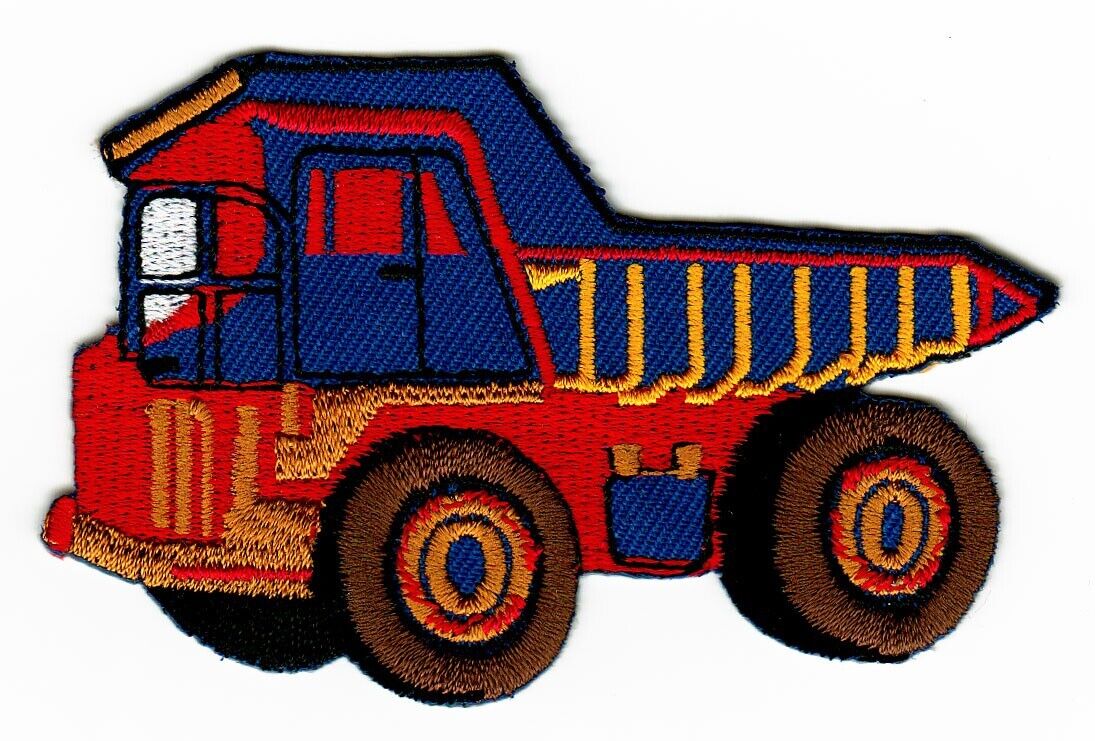 bb46★LKW Laster Kipper Aufnäher aufbügeln Bügelbild Patch Flicken 8,6 x 5,5 cm