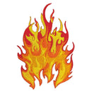 aa02★Feuer Flamme Aufnäher zum aufbügeln Bügelbild Patch Applikation 6,6 x 10 cm-1