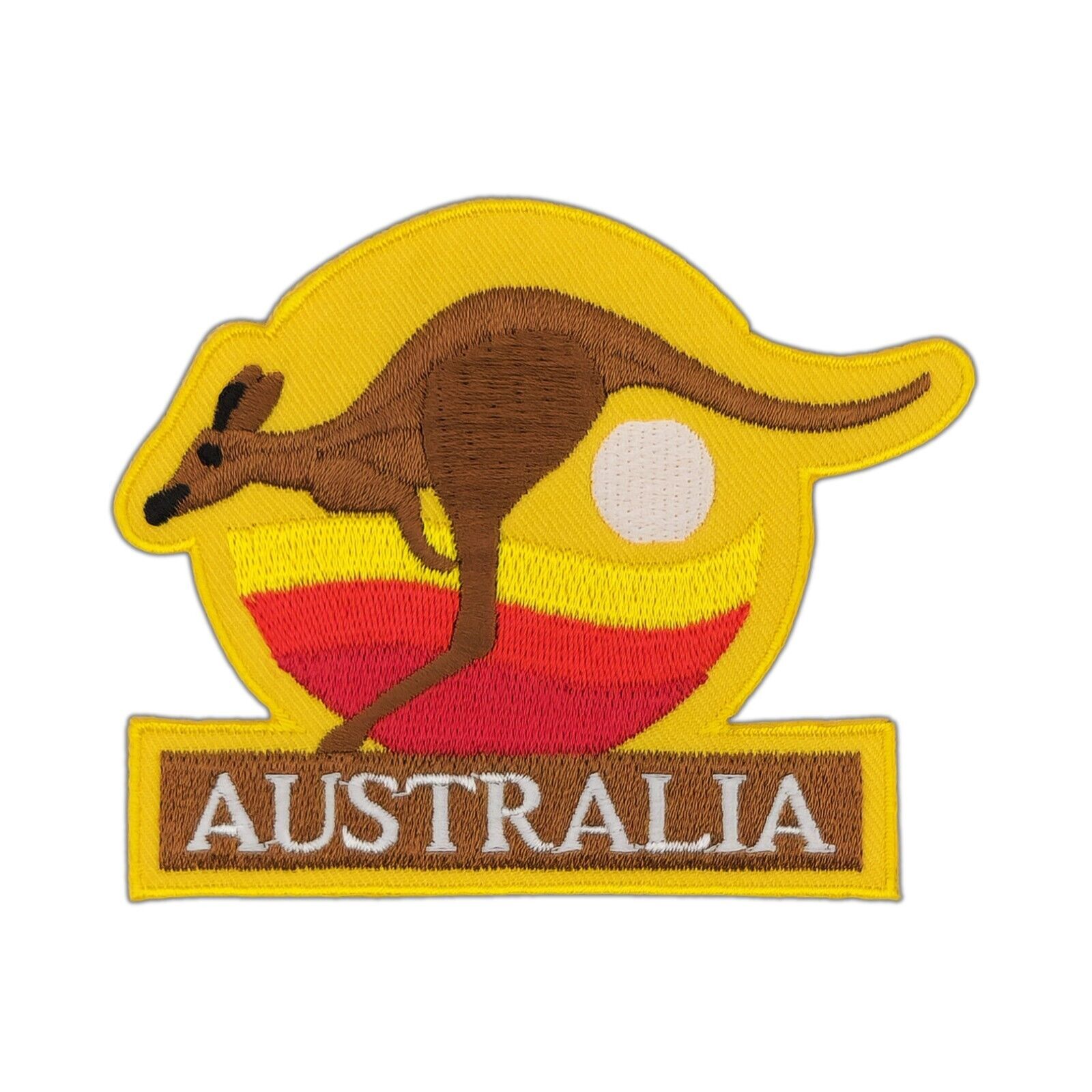 ak26★Australien Australia Känguru Aufnäher Bügelbild Patch Flicken 9,3 x 7,5 cm