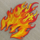 aa02★Feuer Flamme Aufnäher zum aufbügeln Bügelbild Patch Applikation 6,6 x 10 cm-2