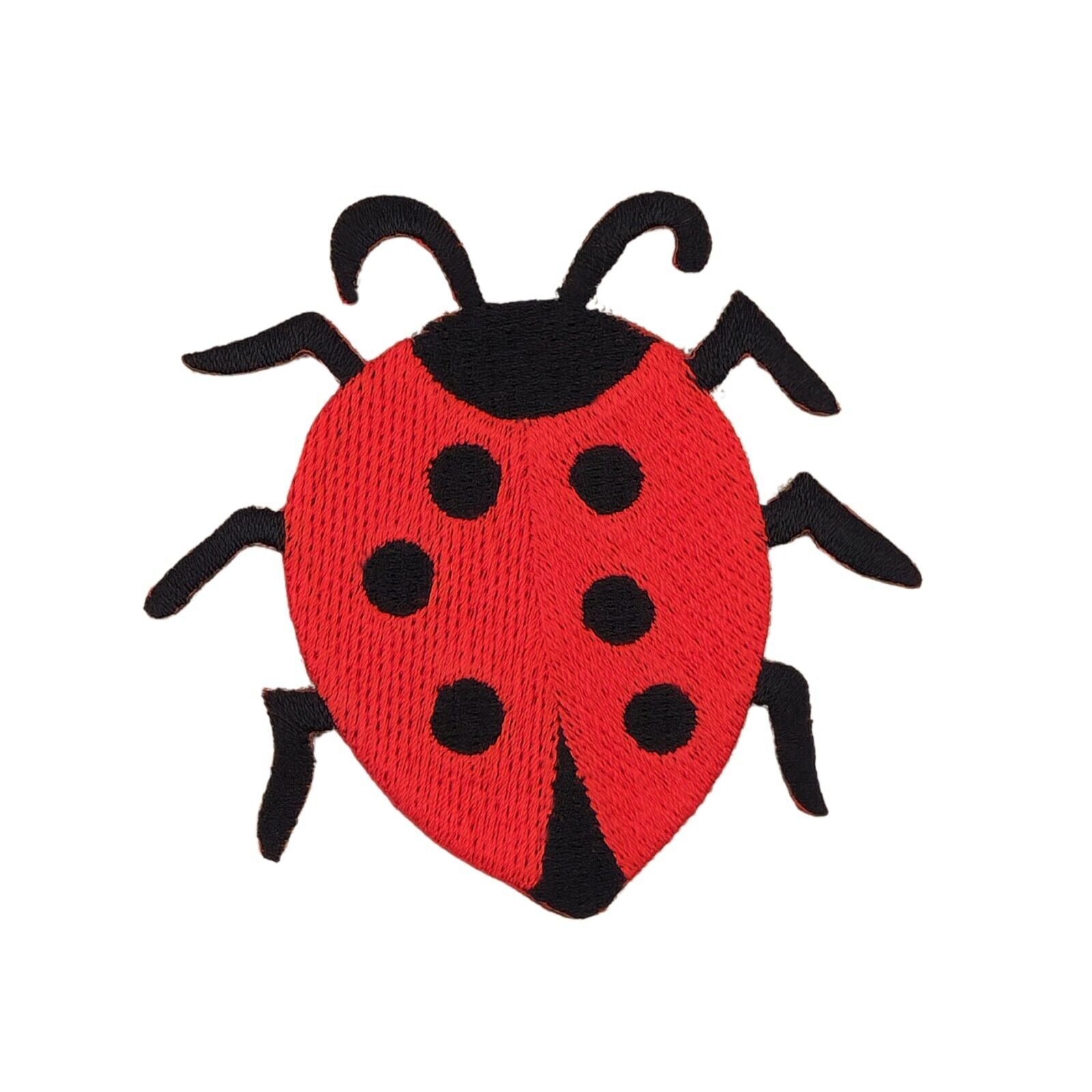 am66★Marienkäfer Rot Käfer Aufnäher Bügelbild Applikation Patch Neu 7,2 x 6,7 cm