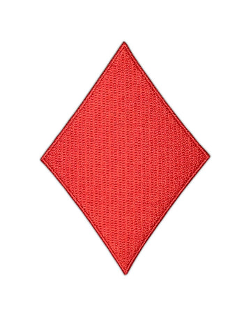 ah03★Karo Raute Aufnäher aufbügeln Bügelbild Poker Patch Flicken 6,3 x 8,7 cm