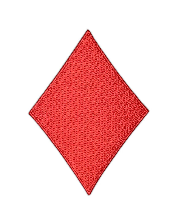 ah03★Karo Raute Aufnäher aufbügeln Bügelbild Poker Patch Flicken 6,3 x 8,7 cm