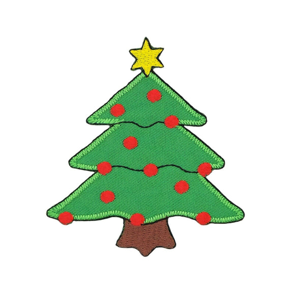 ag88★Christmas tree patch iron-on application patch Christmas 7 x 8 cm