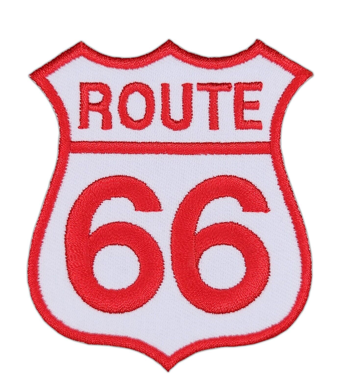 au81★Route 66 Aufnäher zum aufbügeln Bügelbild Patch Applikation USA 6,9 x 8 cm