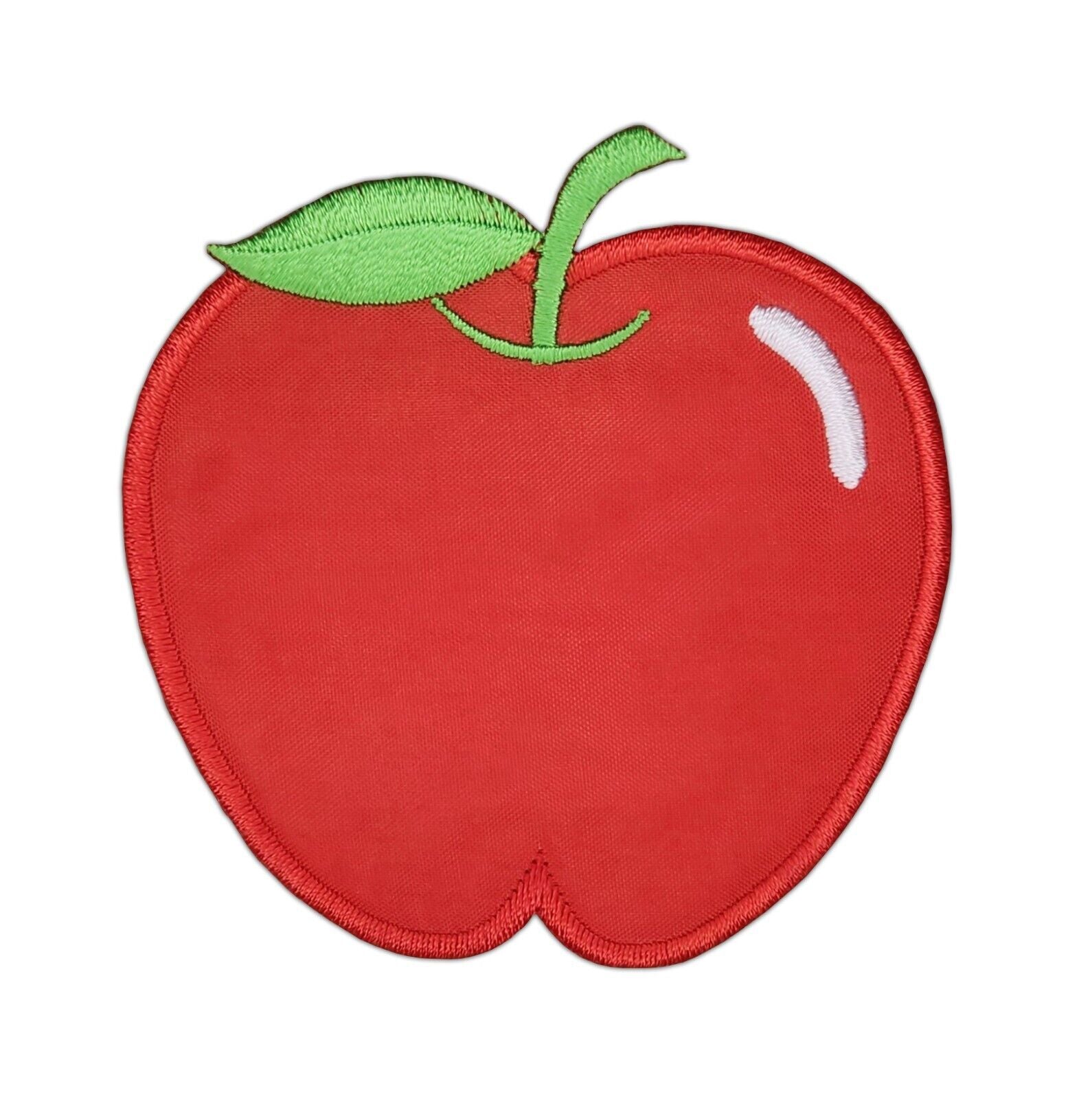 af68★Apple Red Iron-On Patch Applique Fruit 7.5 x 8 cm