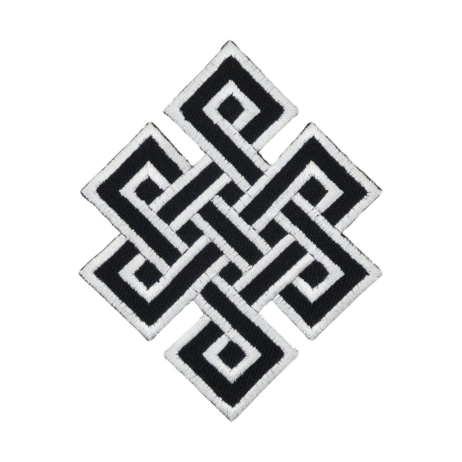 bc11★Keltischer Knoten Aufnäher Symbol aufbügeln Bügel Bild Patch 7,5 x 9,6 cm