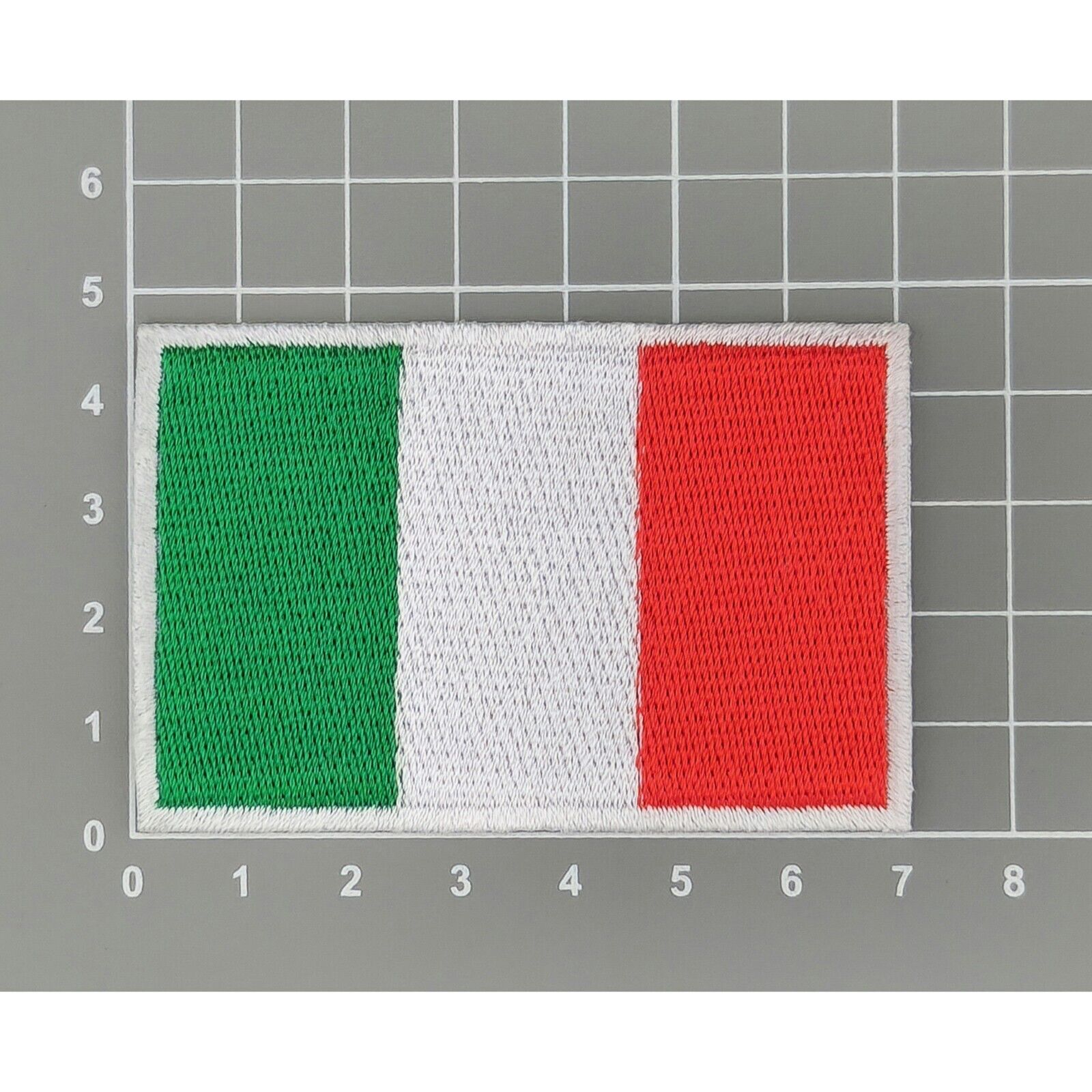 ak48★Flagge Italien Aufnäher zum aufbügeln Bügelbild Patch Flicken 7,2 x 4,8 cm