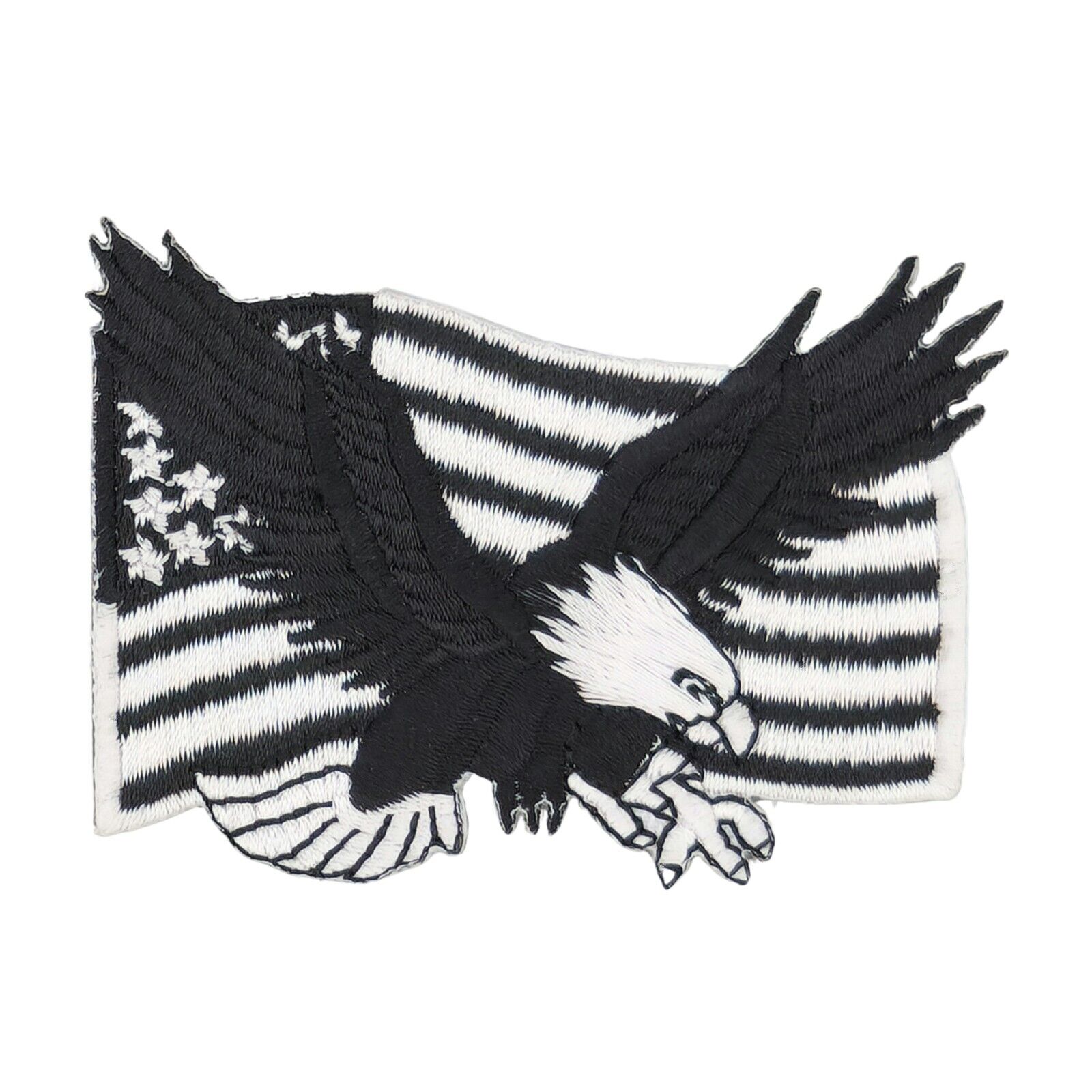 ad41★USA Flag Eagle Patch iron on sew on iron-on patch 8 x 6 cm