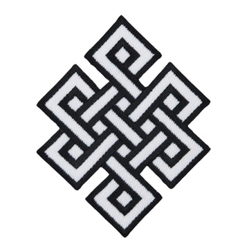 bb59★Keltischer Knoten Aufnäher Symbol aufbügeln Bügel Bild Patch 7,5 x 9,6 cm