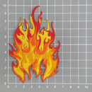 aa02★Feuer Flamme Aufnäher zum aufbügeln Bügelbild Patch Applikation 6,6 x 10 cm-4
