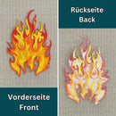 aa02★Feuer Flamme Aufnäher zum aufbügeln Bügelbild Patch Applikation 6,6 x 10 cm-5