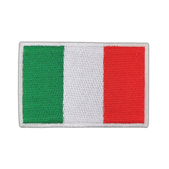 ak48★Flagge Italien Aufnäher zum aufbügeln Bügelbild Patch Flicken 7,2 x 4,8 cm