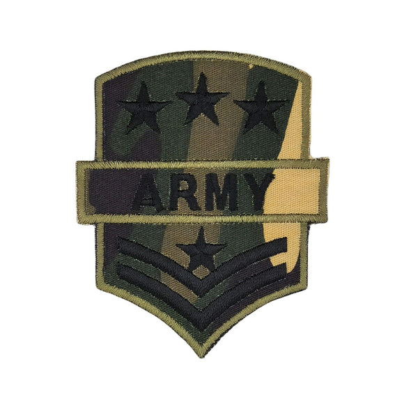 ag28★Army Abzeichen Camouflage Aufnäher Bügelbild Patch Applikation 6,4 x 7,8 cm