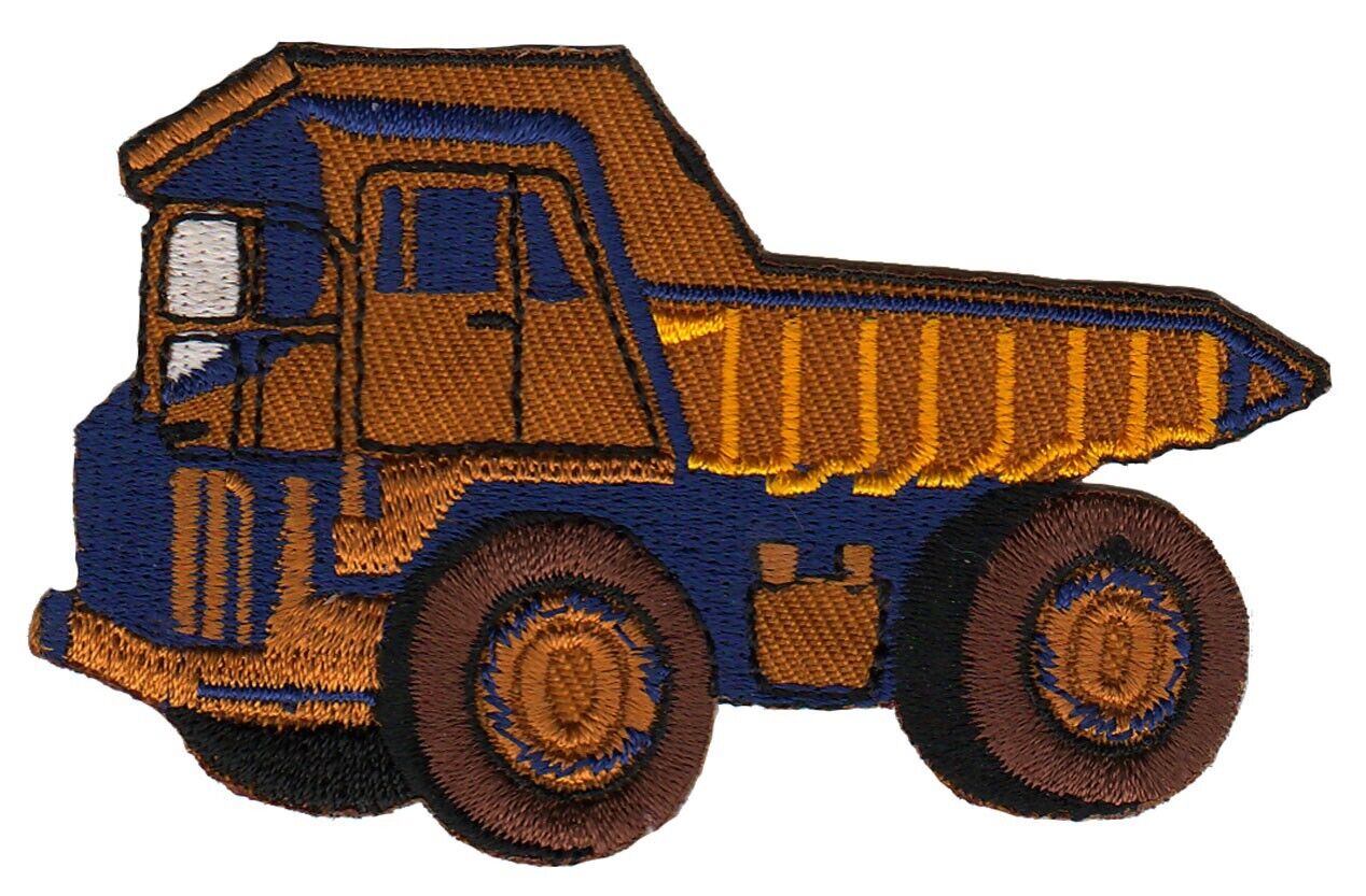 bb47★LKW Laster Kipper Aufnäher aufbügeln Bügelbild Patch Flicken 8,6 x 5,5 cm