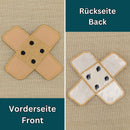 #bg06 Pflaster Beige Braun Hosenpflaster Flicken Aufnäher Bügelbild Applikation Patch Größe 7,3 x 7,3 cm-5