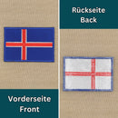 bb67★Island Flagge Aufnäher zum aufbügeln Bügelbild Flicken Patch 7,3 x 5 cm-5