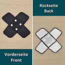 #bg05 Plaster Black Trouser Plaster Patch Iron-On Application Patch Size 7.5 x 7.0 cm-5
