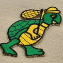 #aa53 Schildkröte Grün Aufnäher Bügelbild Applikation Patch Größe 4,8 x 8,4 cm-4