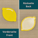 #aa68 Zitrone Gelb Aufnäher Bügelbild Patch Applikation Größe 7,0 x 4,7 cm-5