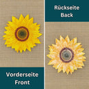 #ah83 Sonnenblume Blüte Aufnäher Patch Applikation Bügelbild Größe 6,5 x 6,5 cm-5