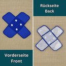 #ah96 Pflaster Blau Dunkelblau Hosenpflaster Flicken Aufnäher Bügelbild Applikation Patch Größe 7,3 x 7,3 cm-5