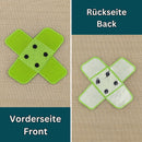#ah93 Pflaster Grün Hosenpflaster Flicken Aufnäher Bügelbild Applikation Patch Größe 7,3 x 7,3 cm-5
