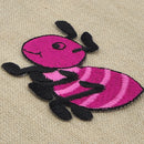 #aa48 Baby Ameise Lila Aufnäher Bügelbild Applikation Patch Größe 5,5 x 4,8 cm-5