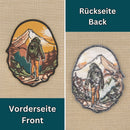 as10★Wandern Aufnäher Berge Natur Hiking Outdoor Wald Bügelbild Patch 6,4 x 8 cm-5