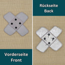 #ah97 Pflaster Grau Hosenpflaster Flicken Aufnäher Bügelbild Applikation Patch Größe 7,3 x 7,3 cm-5