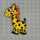 #aa40 Giraffe Gelb Kinder Aufnäher Bügelbild Applikation Patch Größe 5,5 x 7,8 cm-4