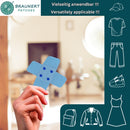 #bg08 Pflaster Blau Hellblau Hosenpflaster Flicken Aufnäher Bügelbild Applikation Patch Größe 7,3 x 7,3 cm-6