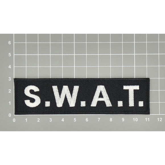 an16★S.W.A.T. Aufnäher Bügel Bild Police SWAT Patch Flicken Kostüm 11,2 x 3,1 cm
