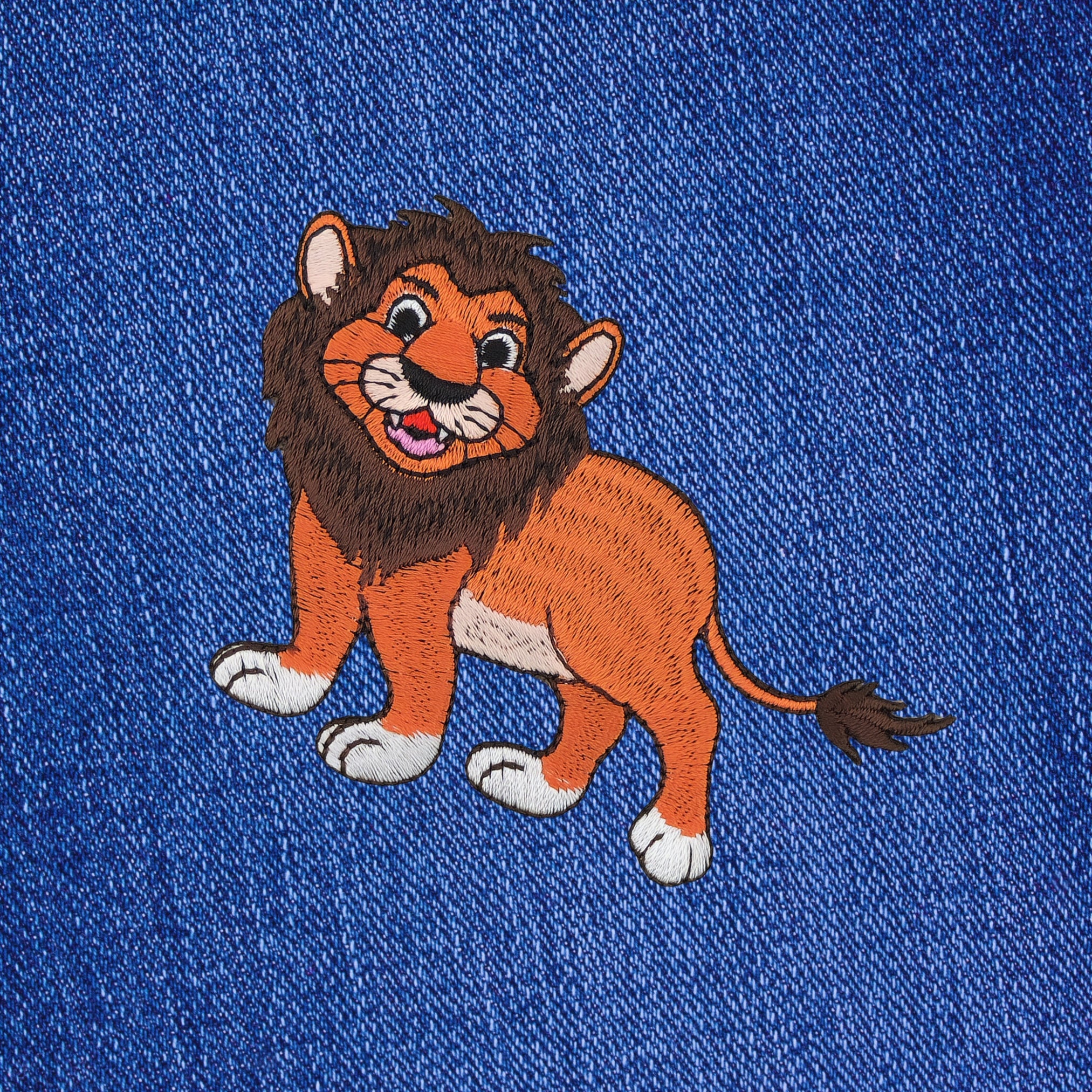 #ab70 - Lion iron-on patch, iron-on patch, patch 9.9 x 7.4 cm