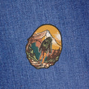 as10★Wandern Aufnäher Berge Natur Hiking Outdoor Wald Bügelbild Patch 6,4 x 8 cm-7