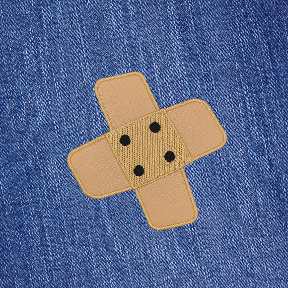 #bg06 Pflaster Beige Braun Hosenpflaster Flicken Aufnäher Bügelbild Applikation Patch Größe 7,3 x 7,3 cm