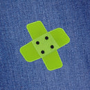 #ah93 Pflaster Grün Hosenpflaster Flicken Aufnäher Bügelbild Applikation Patch Größe 7,3 x 7,3 cm-7