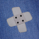 #ah97 Pflaster Grau Hosenpflaster Flicken Aufnäher Bügelbild Applikation Patch Größe 7,3 x 7,3 cm-7