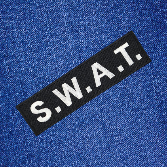 an16★S.W.A.T. Aufnäher Bügel Bild Police SWAT Patch Flicken Kostüm 11,2 x 3,1 cm