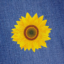 #ah83 Sonnenblume Blüte Aufnäher Patch Applikation Bügelbild Größe 6,5 x 6,5 cm-7