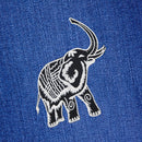#aa36 Elefant Weiß Aufnäher Bügelbild Applikation Patch Größe 10,0 x 12,3 cm-7