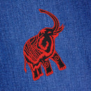 #aa34 Elefant Rot Aufnäher Bügelbild Applikation Patch Größe 8,2 x 9,7 cm-7