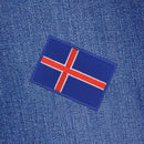 bb67★Island Flagge Aufnäher zum aufbügeln Bügelbild Flicken Patch 7,3 x 5 cm-7