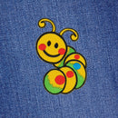 #aa58 Baby Raupe Gelb Wurm Aufnäher Bügelbild Applikation Patch Größe 7,0 x 6,7 cm-7