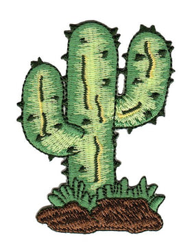 #ac62 Cactus Green Plant Desert Patch Iron-On Applique Patch Size 6.0 x 8.0 cm