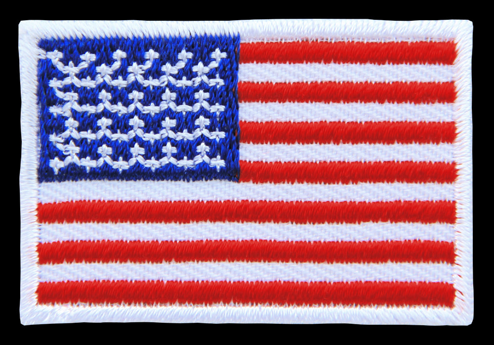 #bk30 Flag small USA patch iron-on application patch size 4.5 x 3.0 cm - 0